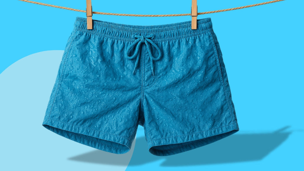 Quick-drying men's swim shorts