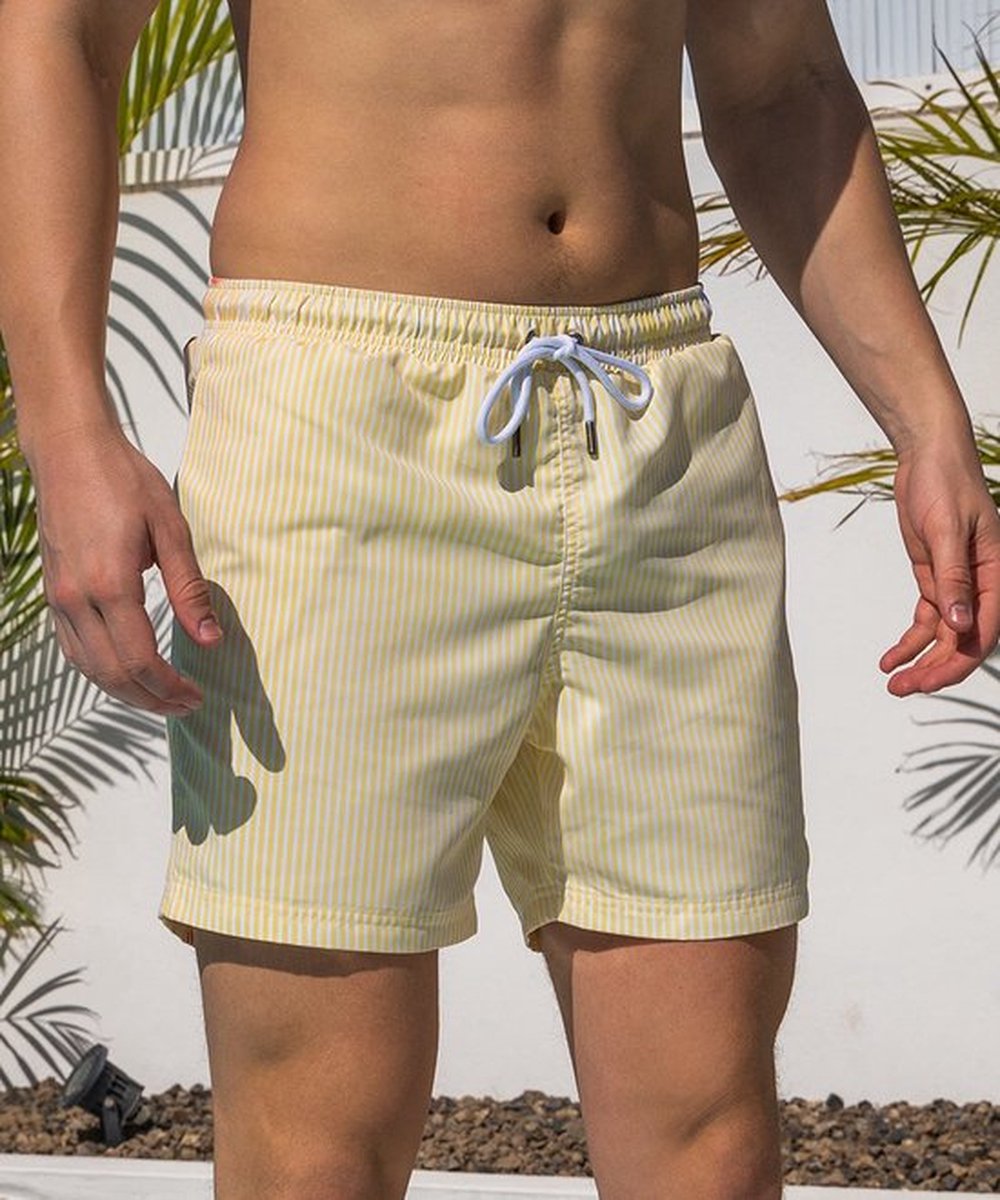 Sea'sons Striped Swimshort Orange Yellow