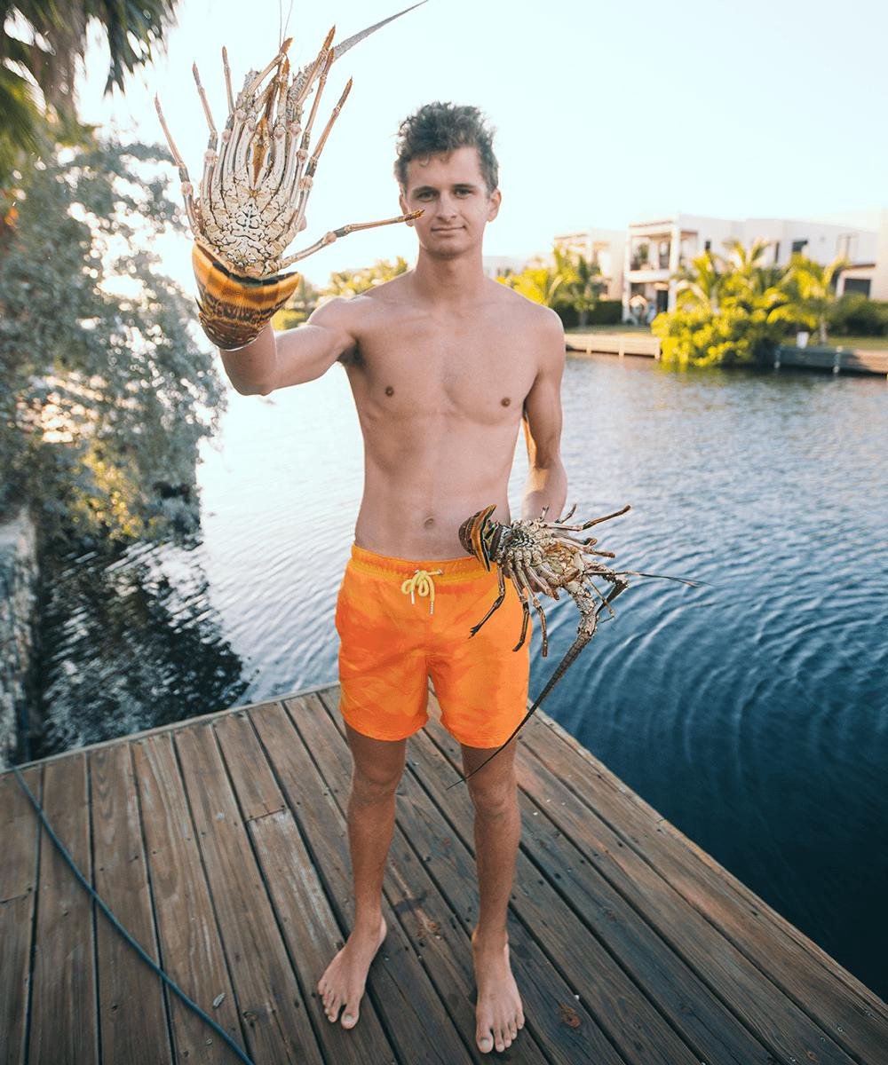 Sea'sons Main Swimshort Orange Yellow