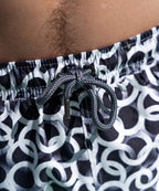 Sea'sons Pattern Swimshort Dark Grey