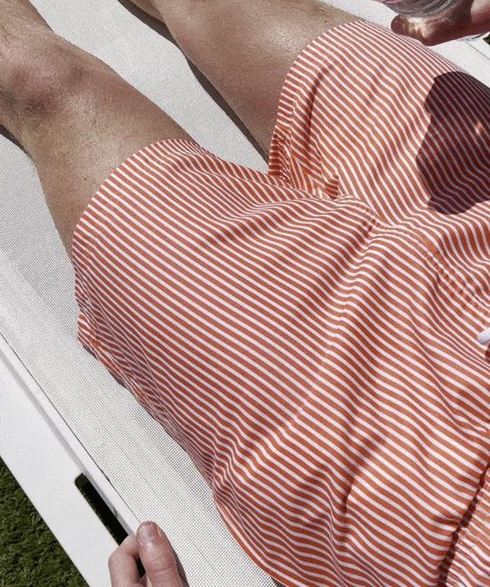 Sea'sons Striped Swimshort Orange Yellow