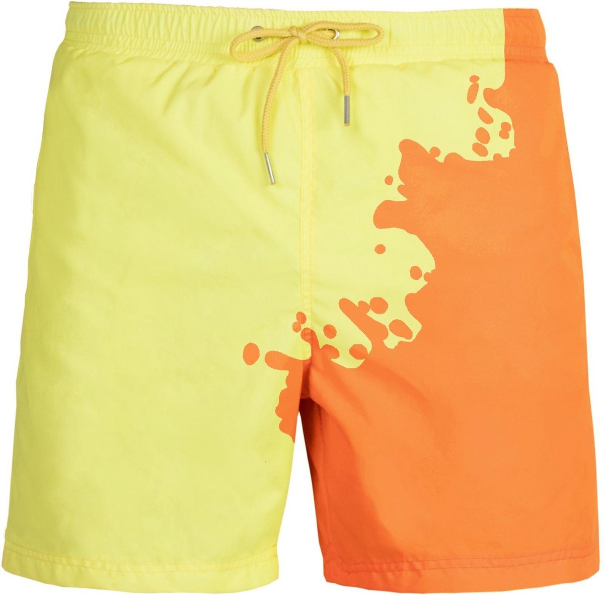 Short de bain Sea'sons Principal Orange Jaune