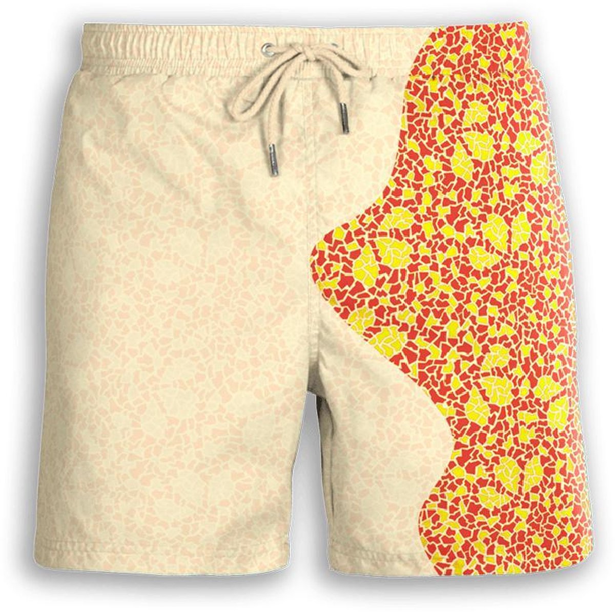 Sea'sons Mosaic Swimshort Yellow Red
