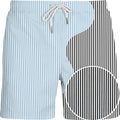 Sea'sons Striped Swimshort Dark Grey Blue