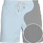Sea'sons Striped Swimshort Dark Grey Blue