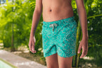 Short de bain Sea'sons Empreinte Digitale Menthe