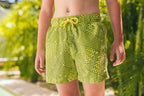 Sea'sons Liquid Lines Swimshort Green-Yellow