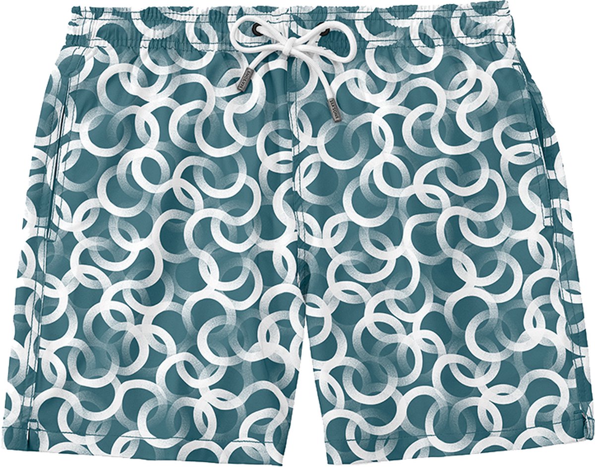 Sea'sons Pattern Swimshort Blue