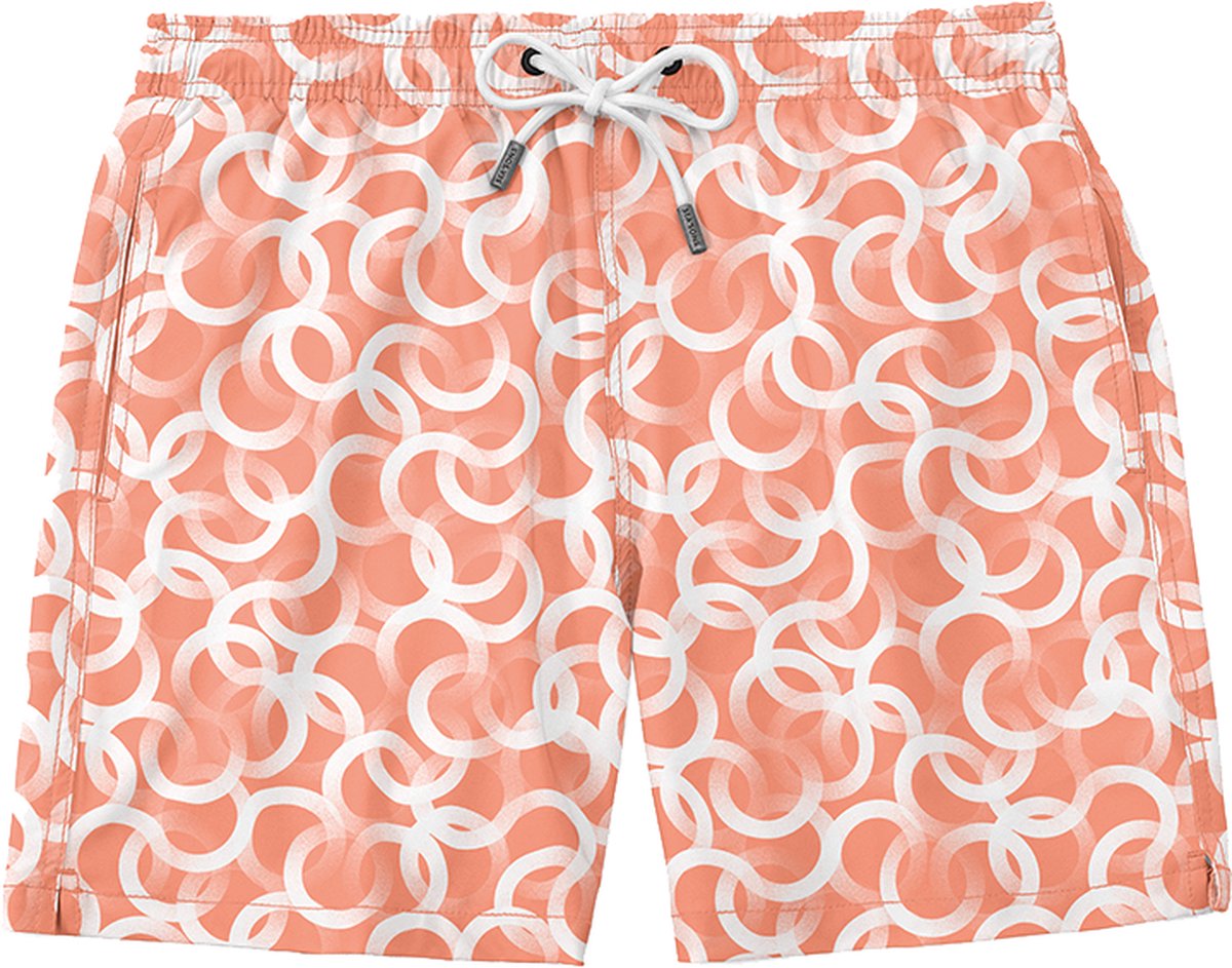 Short de bain Sea'sons à motif corail