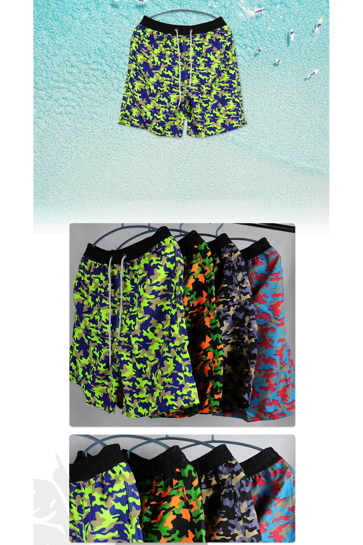 Swimshort Camo Military Orange