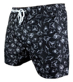 Sharks Swim Shorts Black-White