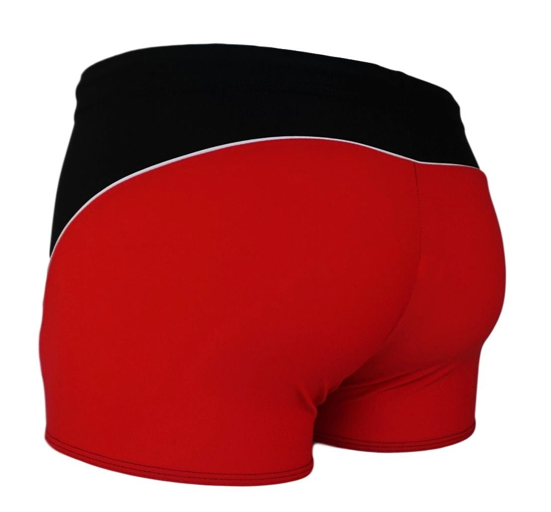 Swim Boxer Colourback Red