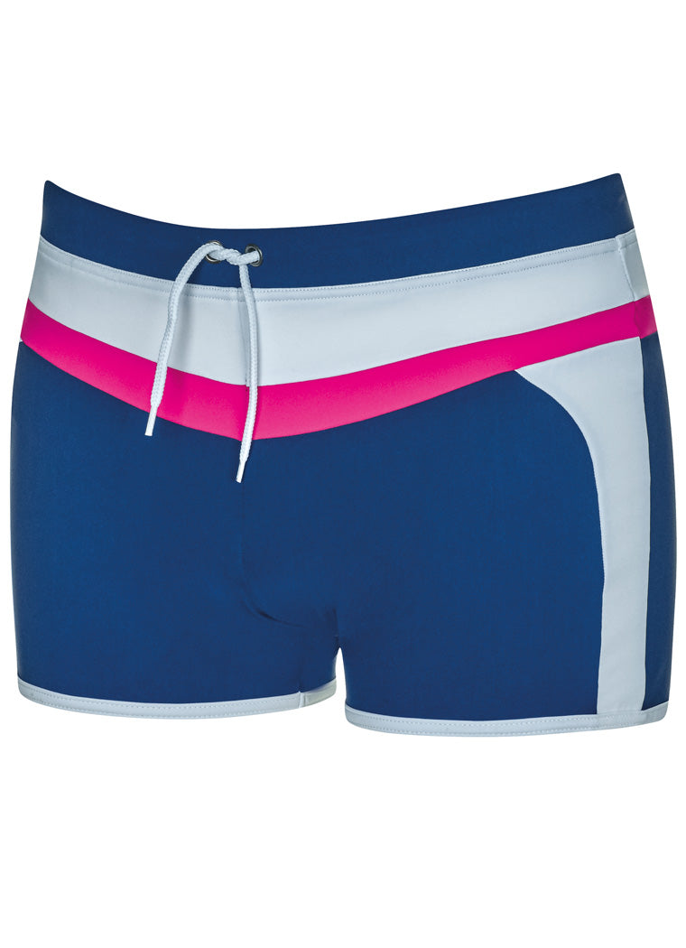 Wavebreaker zwemboxer premium nachtblauw met strepen