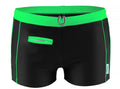 Boxer de bain Monaco Lime avec poche et fermeture éclair