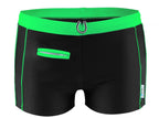 Boxer de bain Monaco Lime avec poche et fermeture éclair