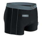 Swim Boxer Monaco Grey with pocket and zipper