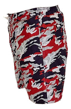 Short de bain Camouflage Toscane rouge
