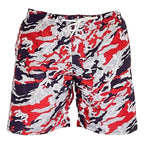 Short de bain Camouflage Toscane rouge