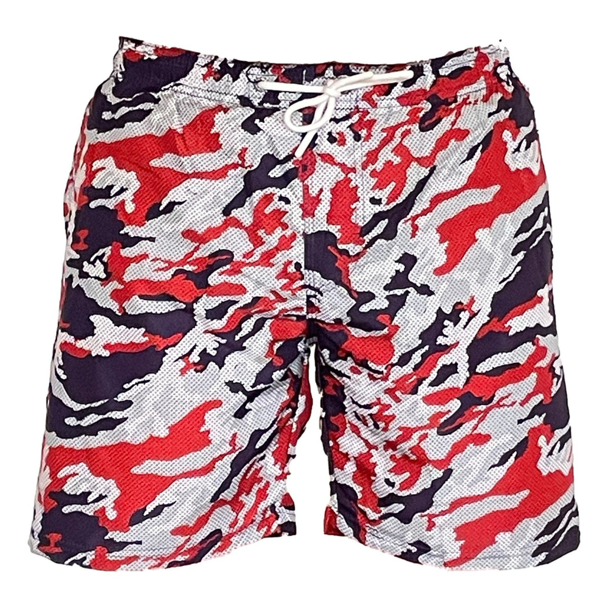 Short de bain Camouflage Toscane rouge