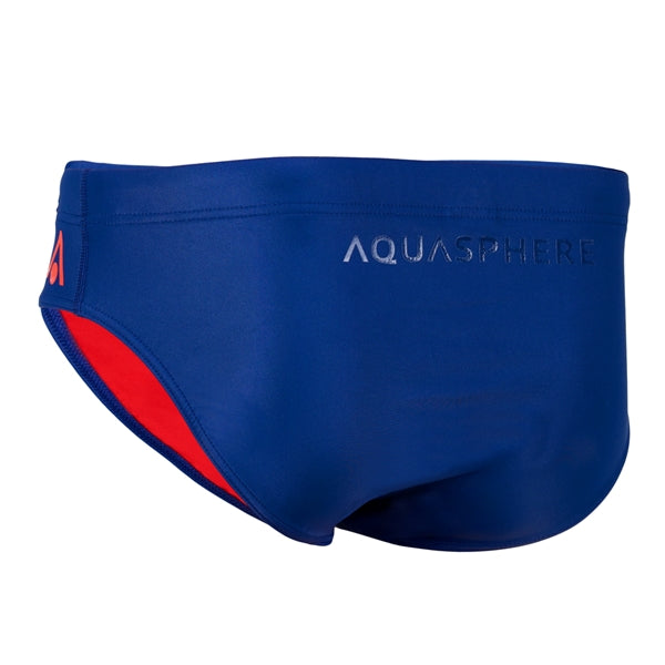 Slip de bain Essential 8 CM - Bleu marine / Rouge