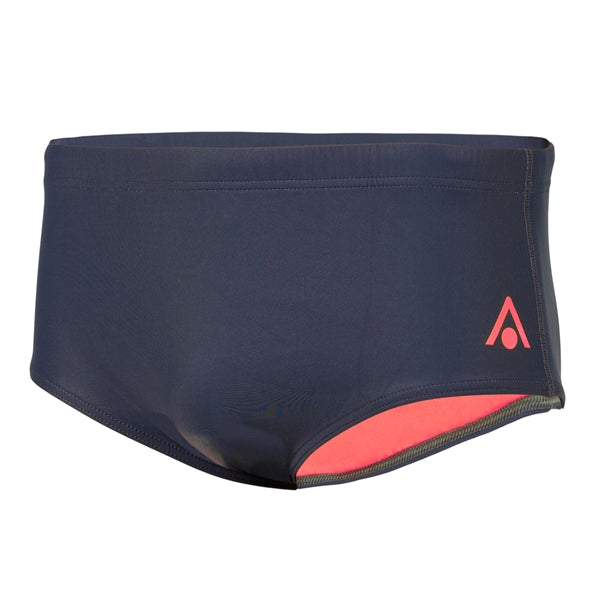 Slip de bain Essential 14 CM - Gris foncé / Corail