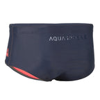 Slip de bain Essential 14 CM - Gris foncé / Corail