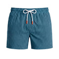 Tropea Seersucker Swim Shorts - Petrol Blue