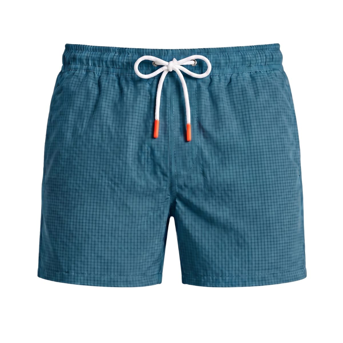 Tropea Seersucker Swim Shorts - Petrol Blue