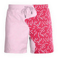 Short de bain Sea'sons Empreinte Digitale Rouge