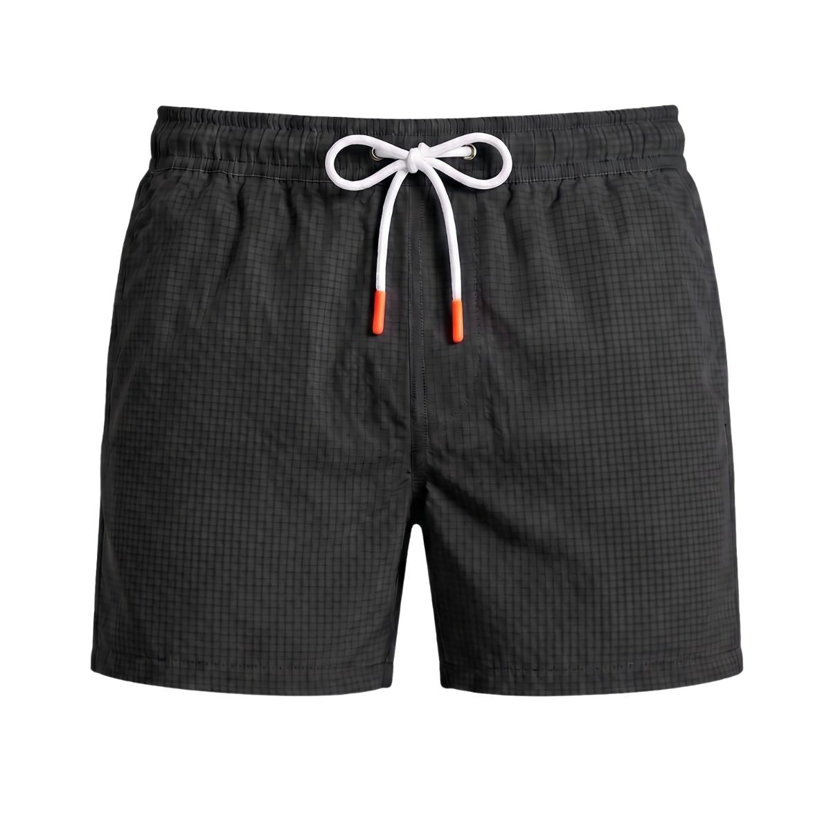 Tropea Seersucker Swim Shorts - Black