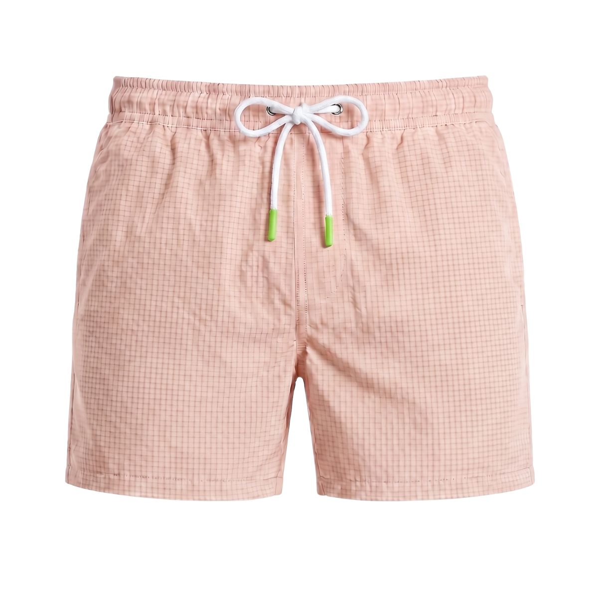 Tropea Seersucker Swim Shorts - Salmon Pink