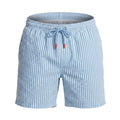 Short de bain Paros Seersucker - Bleu clair/Bleu
