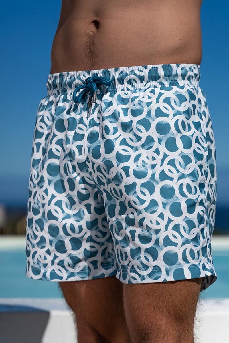 Short de bain Sea'sons Motif Bleu