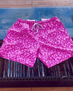 Short de bain Sea'sons Mosaïque Rose