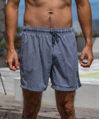 Sea'sons Striped Swimshort Dark Grey Blue