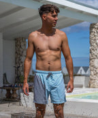 Sea'sons Striped Swimshort Dark Grey Blue