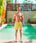 Short de bain Sea'sons Géométrique Pêche