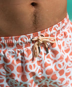 Short de bain Sea'sons à motif corail