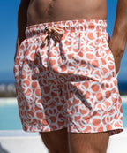 Short de bain Sea'sons à motif corail
