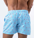 Swimshort Key Largo - Light Blue/White