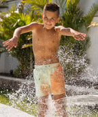 Short de bain Sea'sons Doodle Orange Menthe