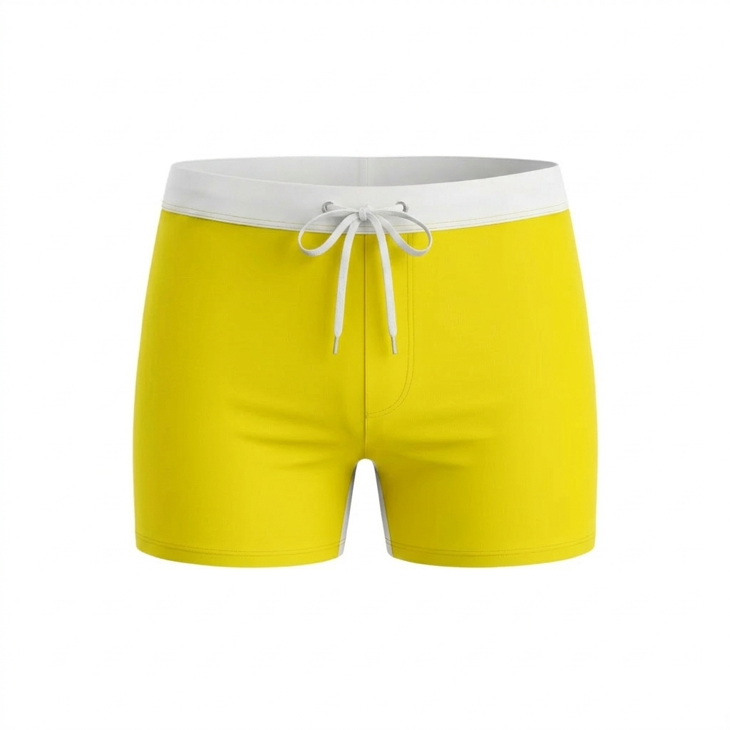 Short de bain Del Mar jaune