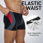 Boxer de bain Olaf Noir/Rouge