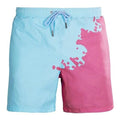 Short de bain Sea'sons Changeant de couleur Cerise-Bleu