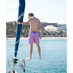 Short de bain Sea'sons Changeant de couleur Cerise-Bleu