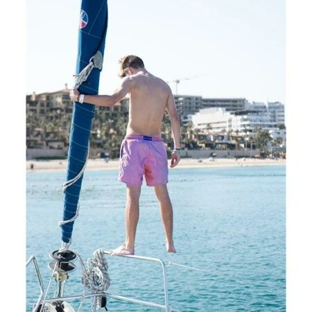 Short de bain Sea'sons Changeant de couleur Cerise-Bleu