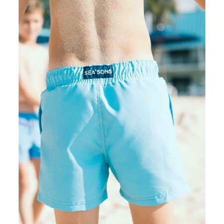 Short de bain Sea'sons Changeant de couleur Cerise-Bleu
