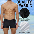 Boxer de bain Olaf Noir/Rouge
