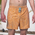 Short de bain Sea'sons Doodle Orange Menthe
