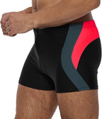 Boxer de bain Olaf Noir/Rouge
